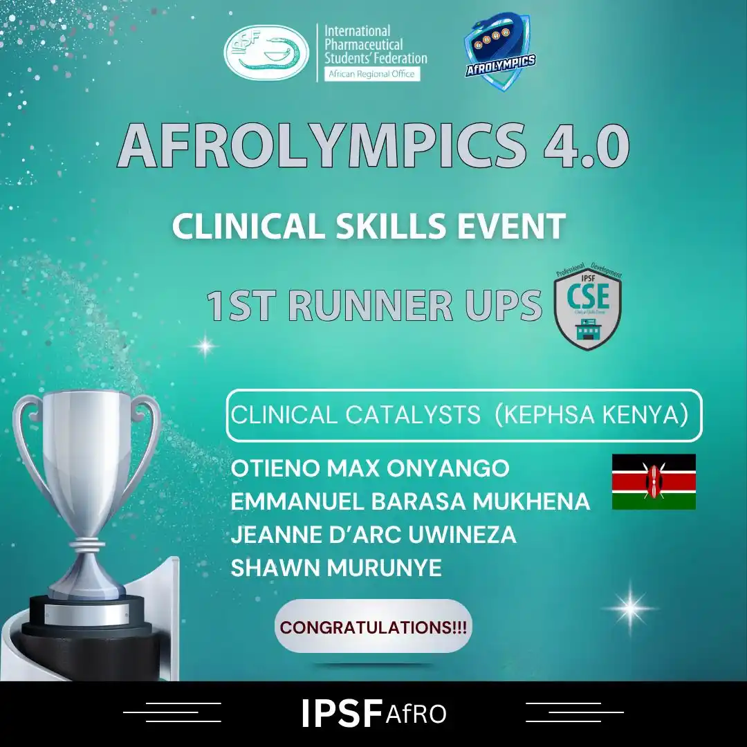 Image from IPSF AfRO: *Congratulations to the Winners of the AFROLYMPICS 4.0 CLINICAL SKILLS...