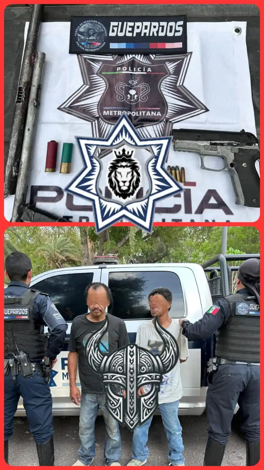 Image from N+ 👑 Fumanchu.Com⚜️: 🚔👮🚔👮 DETIENE ‘METROPOL’ A DOS SUJETOS CON ARMAS HECHIZAS EN FR...