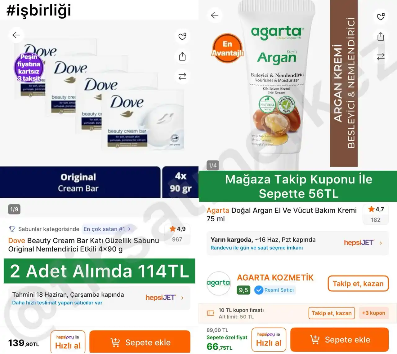 Image from İndirim Fırsat Merkezi: 🔥Dove Beauty Cream Bar Katı Güzellik Sabunu Nemlendirici Etkili 90Gr ...