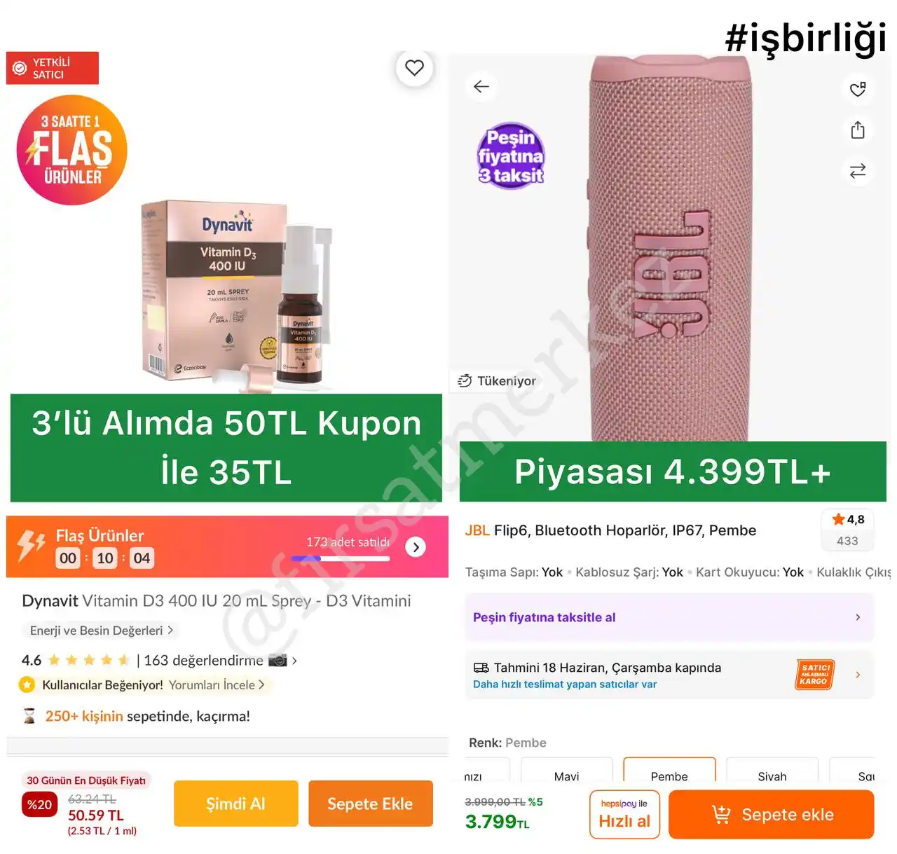 Image from İndirim Fırsat Merkezi: 🔥Dynavit Vitamin D3 20Ml Sprey ✅50TL - 3’lü Alımda Mağaza Takipte 5...