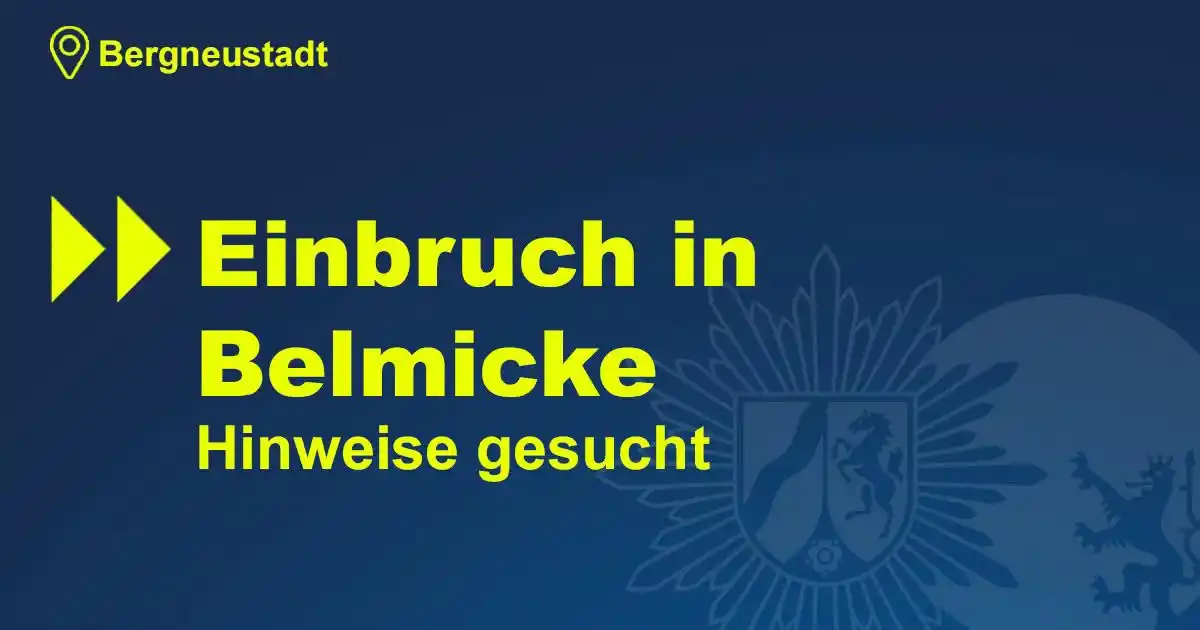 Image from Polizei NRW Oberbergischer Kreis: Einbrecher waren am Donnerstag (12. Juni) in Bergneustadt-Belmicke unt...