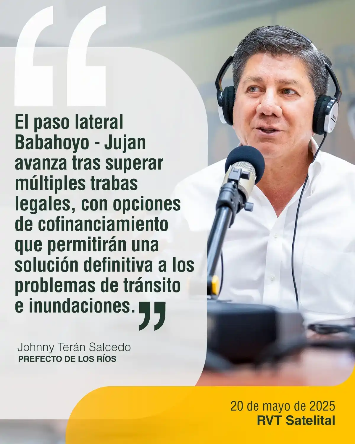 Image from Prefectura de Los Ríos: El paso lateral Babahoyo - Jujan avanza! 🛣️...