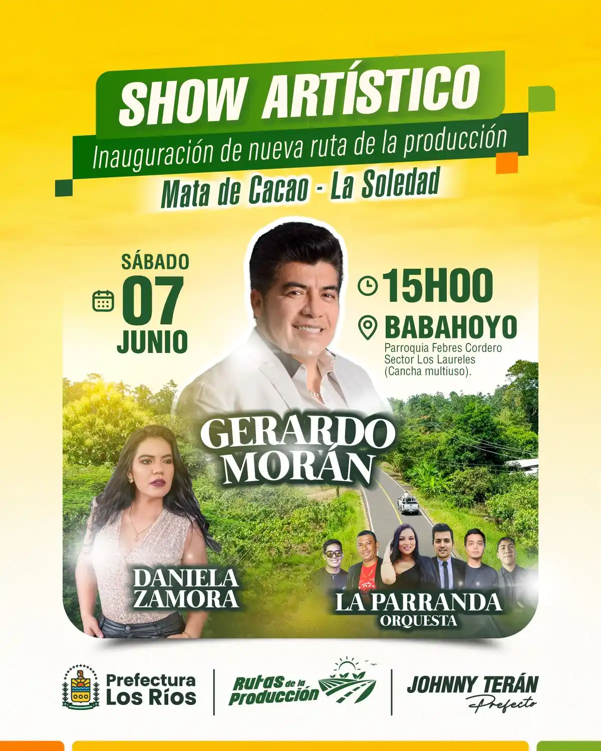 Image from Prefectura de Los Ríos: 📌🎉 *¡Este sábado nos vemos en Los Laureles!* Inauguramos la _vía Mat...