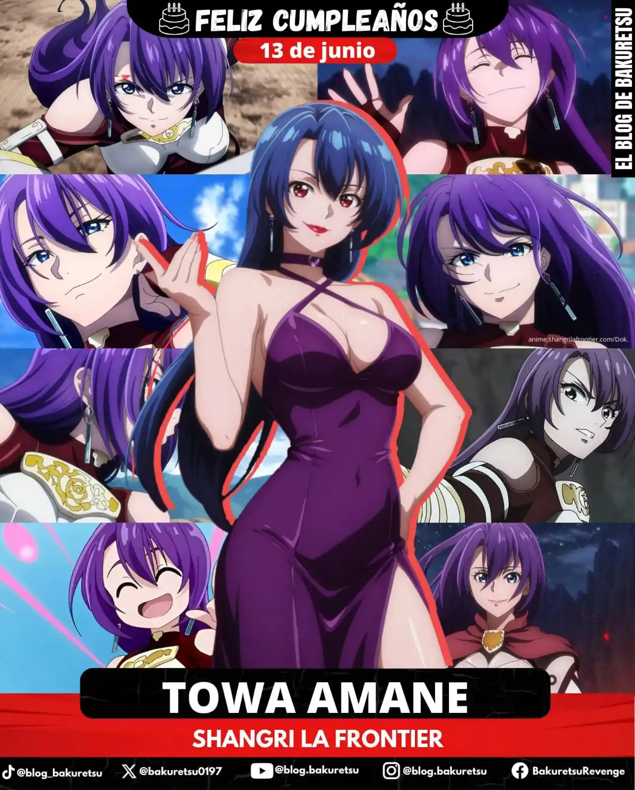 Image from CSC LAB - Anime Cast: 🎂¡Feliz cumpleaños para la sabrosa Towa Amane! 💖  🎉La amiga intelig...