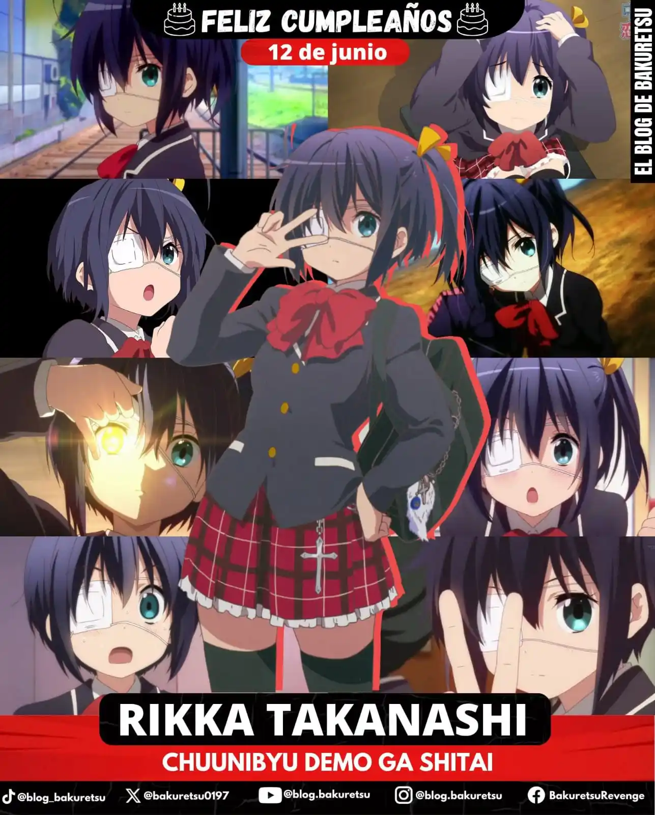 Image from CSC LAB - Anime Cast: 🎂¡Feliz cumpleaños para la tierna y linda Rikka Takanashi! 🔥👁️‍🗨️ ...