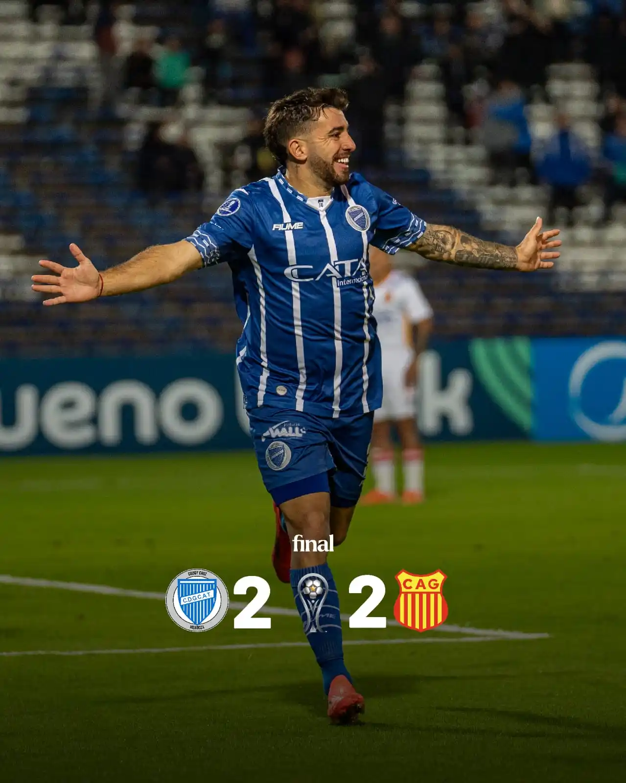 Image from Club Godoy Cruz Oficial: ⏹️ ¡Final del partido! Godoy Cruz 2 🆚 2 Atlético Grau <a class="tex...