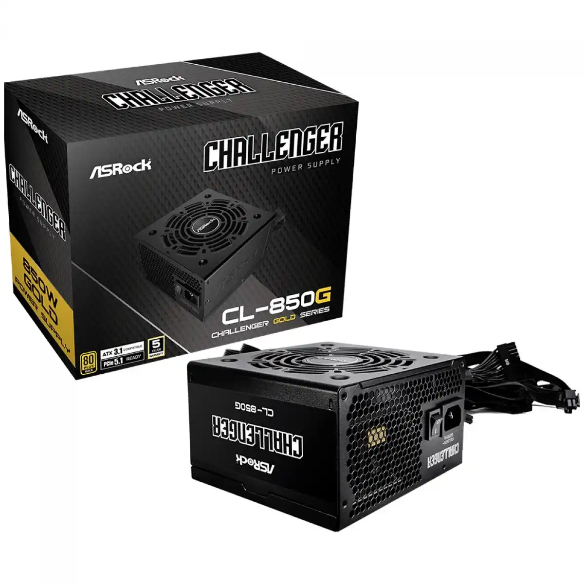 Image from Ofertas Terabyte!: ✨ Fonte ASRock Challenger 850W 80 Plus Gold ✨ Potência de sobra para s...