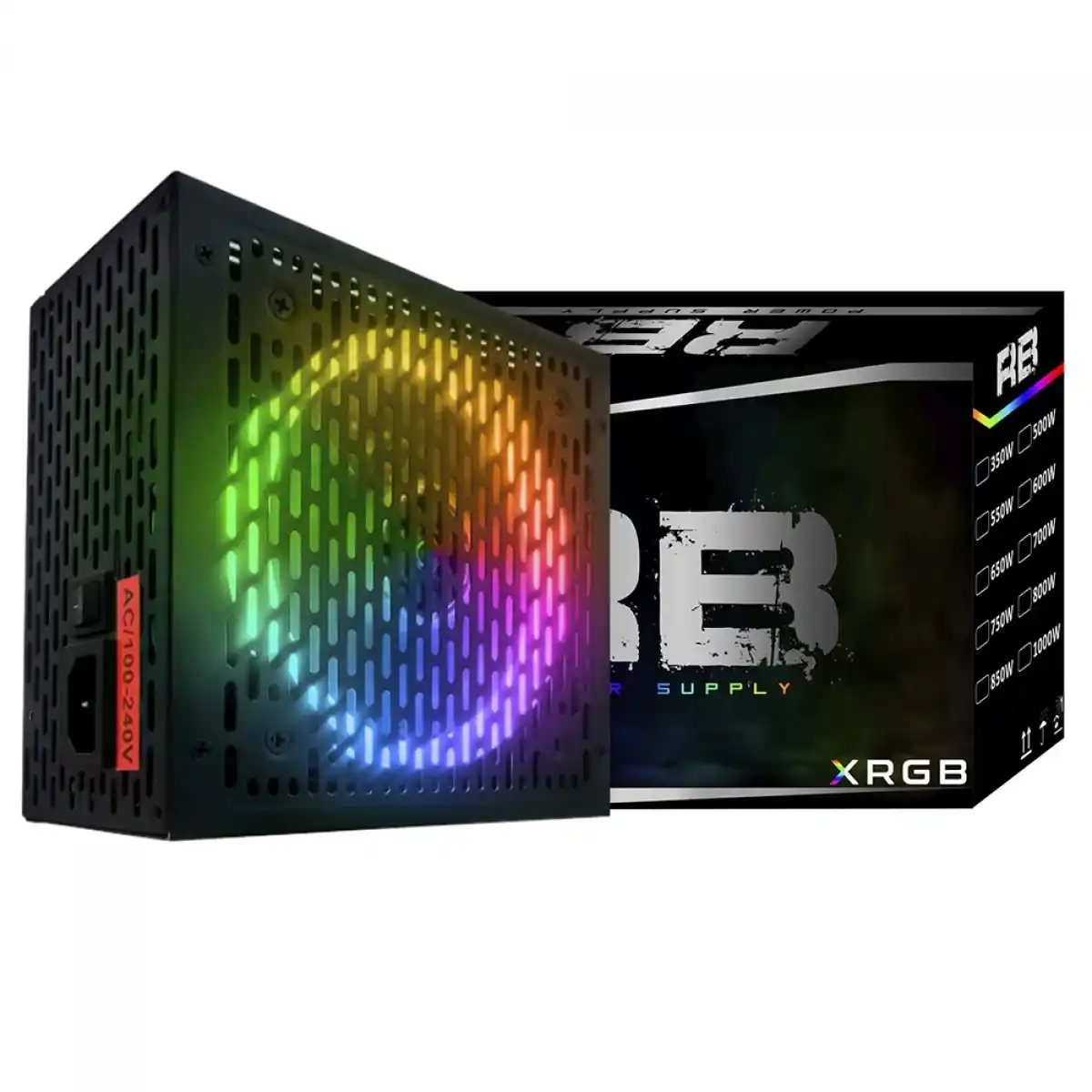Image from Ofertas Terabyte!: ✨ Fonte BRX Rainbow RGB 650W 80 Plus Bronze ✨ Visual RGB com certifica...