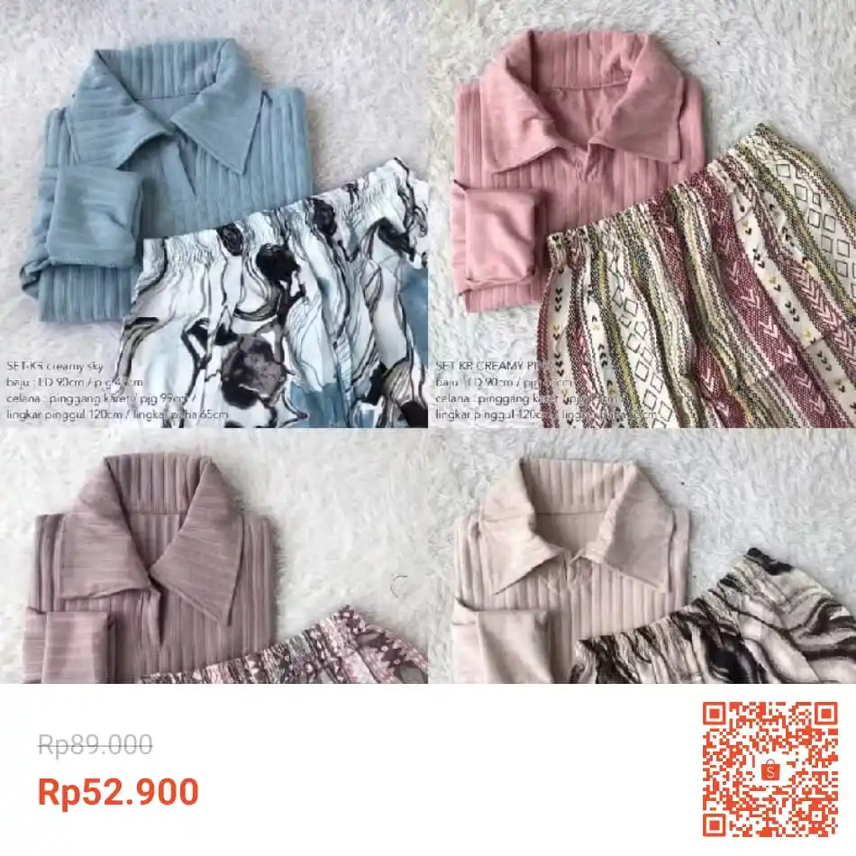 Image from INFO PROMO RACUN SHOPEE DISKON TIKTOK TOKOPEDIA GOJEK GRAB BELAJAR DAGET STICKER GIVEAWAY: Ghani black Abschoco  Temukan set baju celana KALLYOUTFIT seharga Rp52...