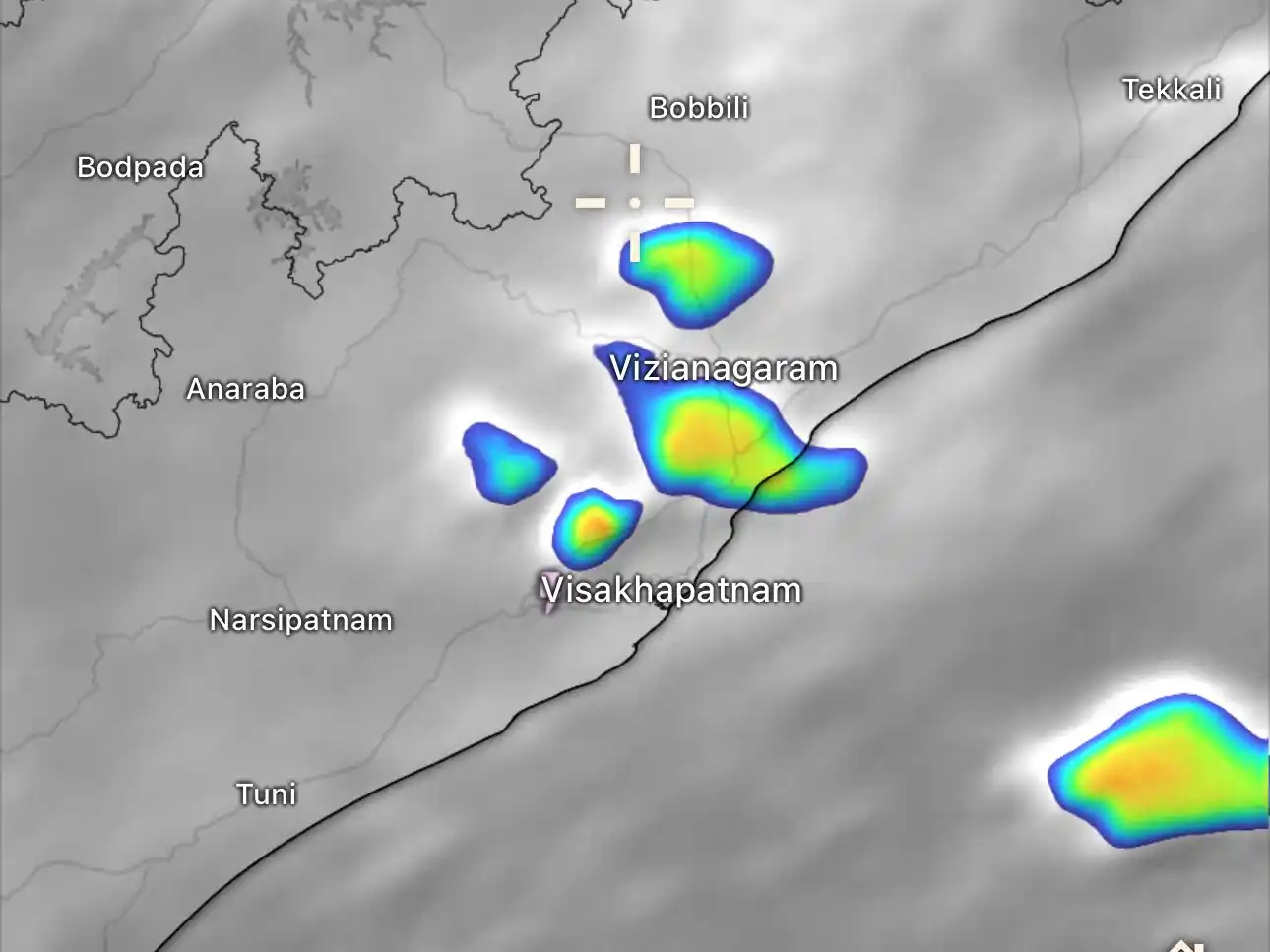 Image from Agri University - The Original: Good morning! Heavy downpours lashing Vizag , Vizianagaram and Anakapa...