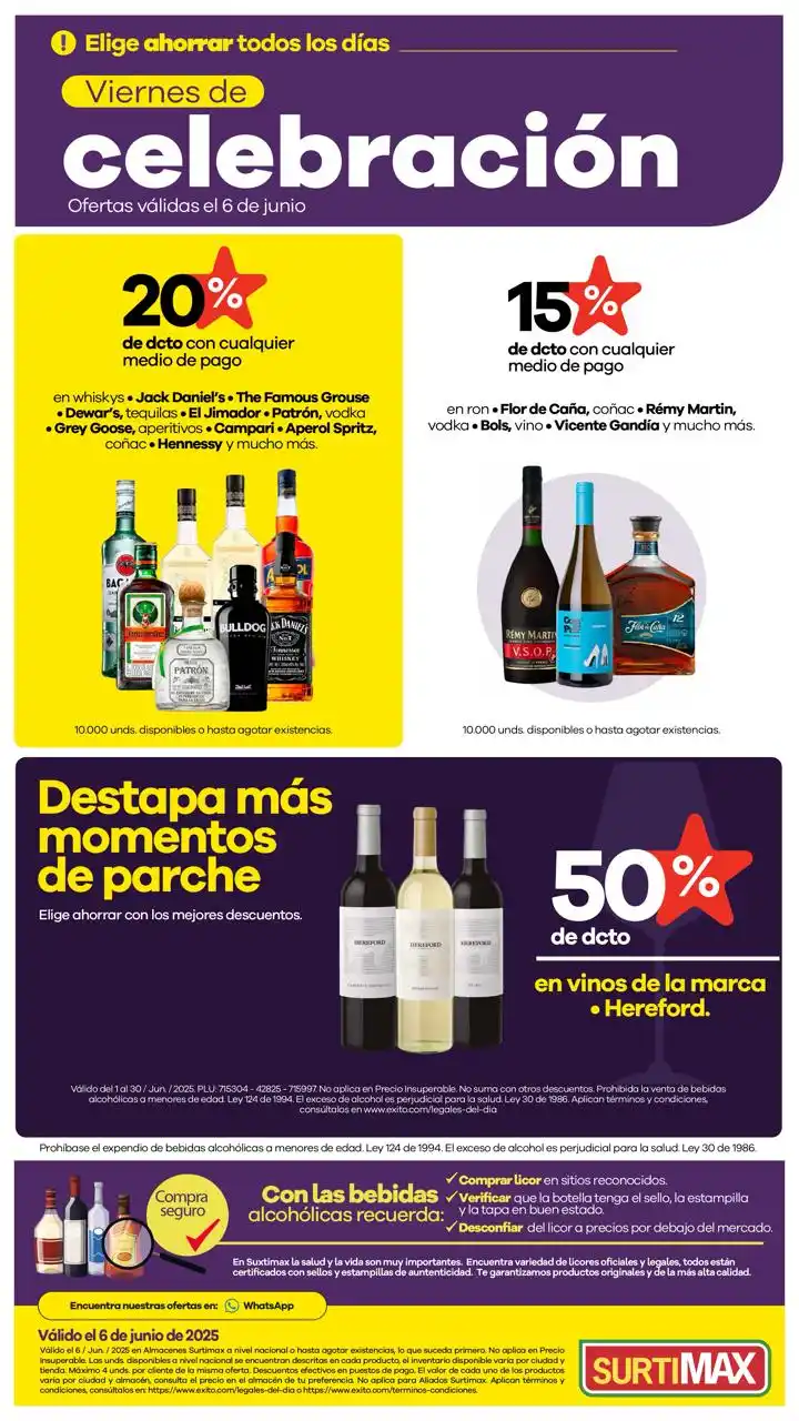 Image from Surtimax: Hay muchos motivos para celebrar, nosotros te acompañamos y te damls l...