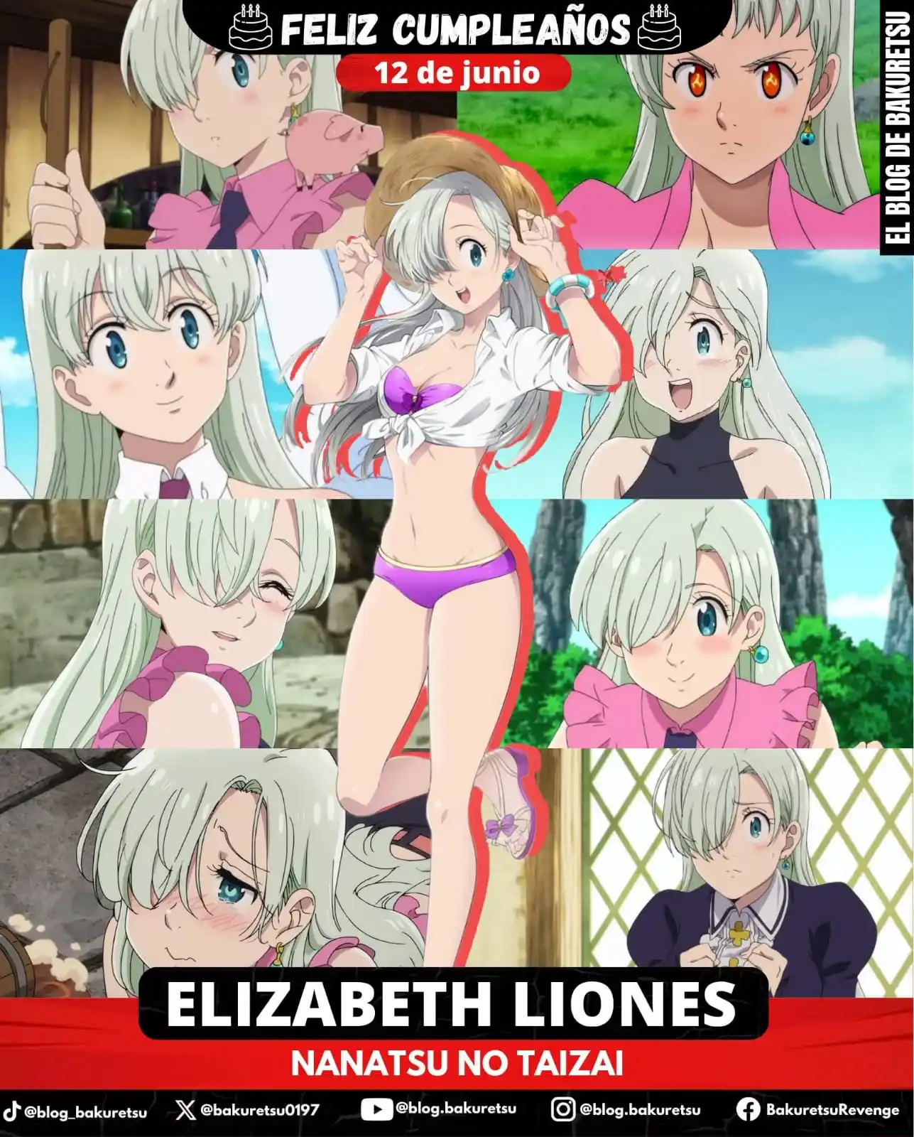 Image from CSC LAB - Anime Cast: 🎂Hoy celebramos el cumpleaños de la hermosa y sexy Elizabeth Liones, ...