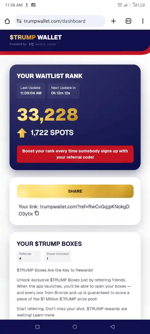 Image from WinnerCanny Foreign Xchange Market Update and Crypto Airdrop 😎 Update: https://trumpwallet.com?ref=RwCvGqjpKNokgDO3ytix Only 1722 spots rema...