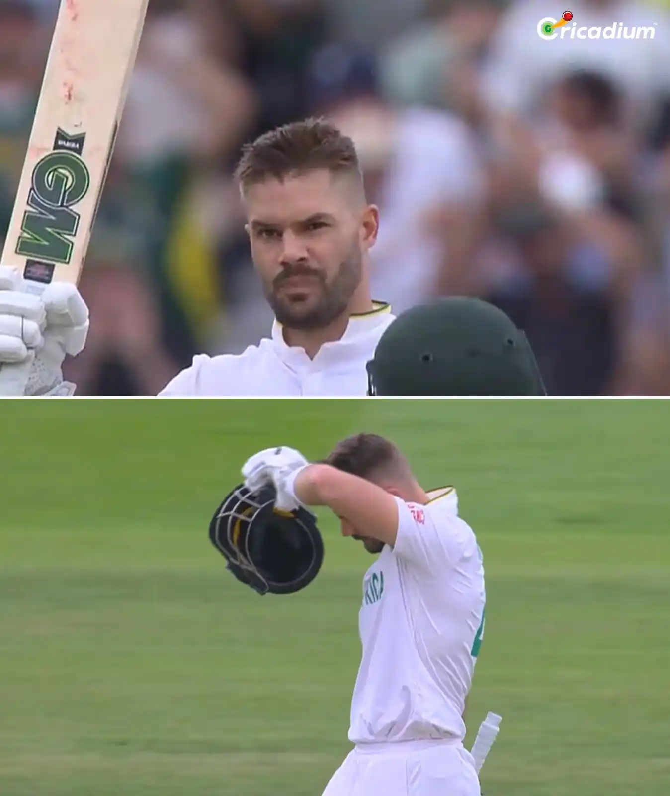 Image from Cricadium🏏: 💯 INCREDIBLE HUNDRED FOR AIDEN MARKRAM..!!! 🔥 A marvelous knock in t...