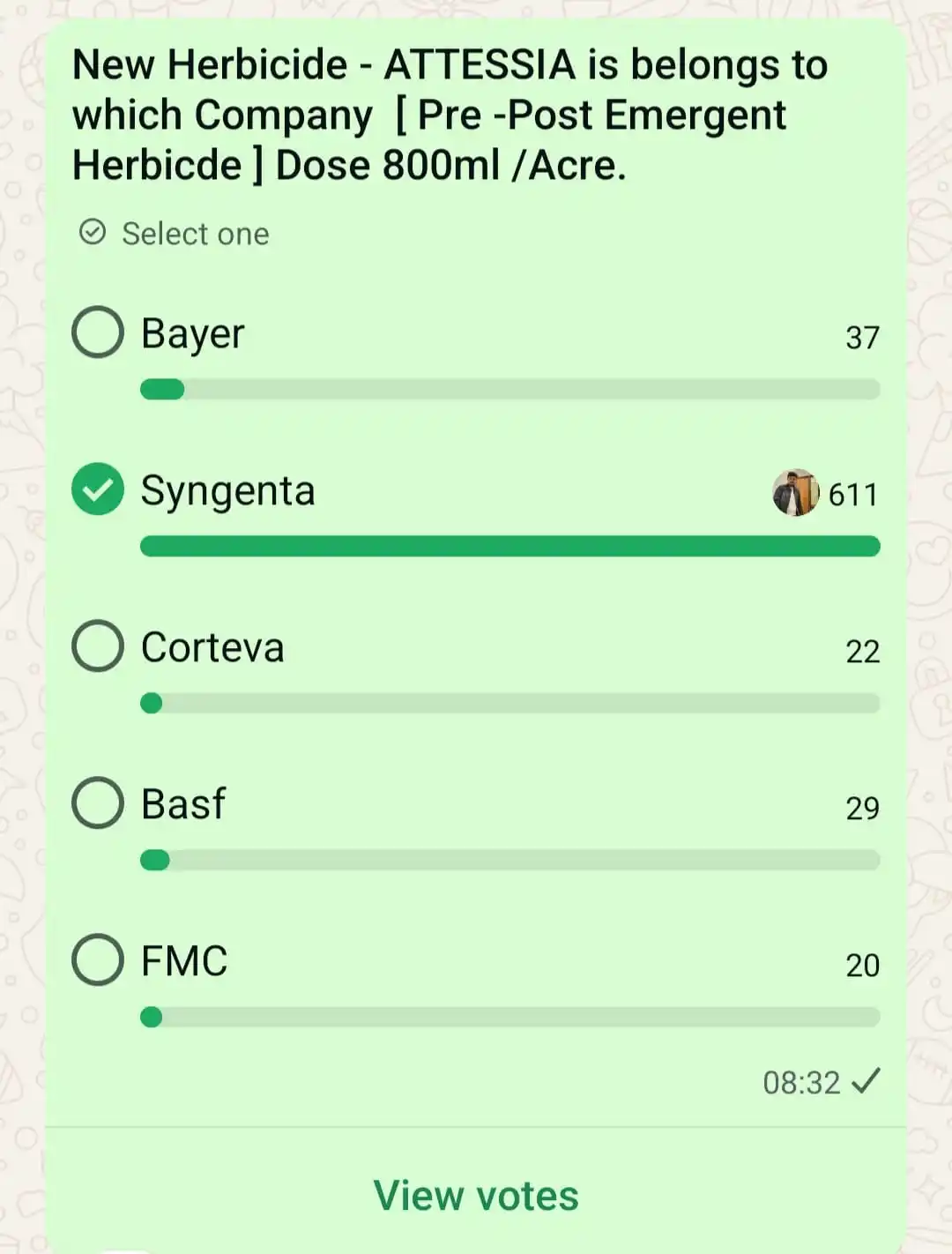 Image from Agri University - The Original: It's Syngenta Herbicide...