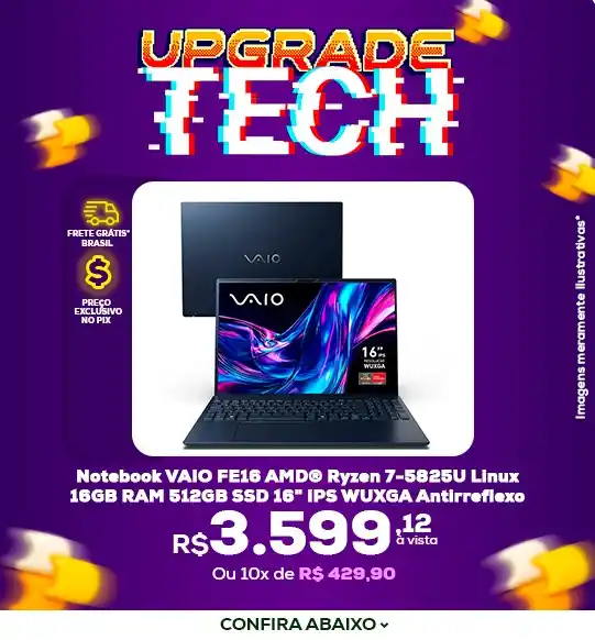 Image from Lojas Colombo: Já que sextou, bora se dar um presentão tech? 🎁 Notebook VAIO por ape...