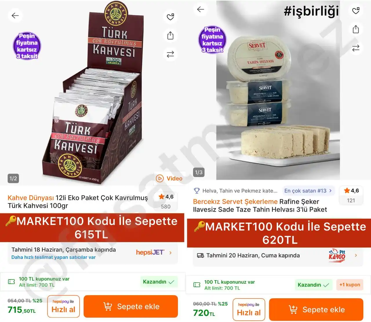 Image from İndirim Fırsat Merkezi: 🔥Kahve Dünyası 12’Li Eko Paket Çok Kavrulmuş Türk Kahvesi 100Gr 🔑M...