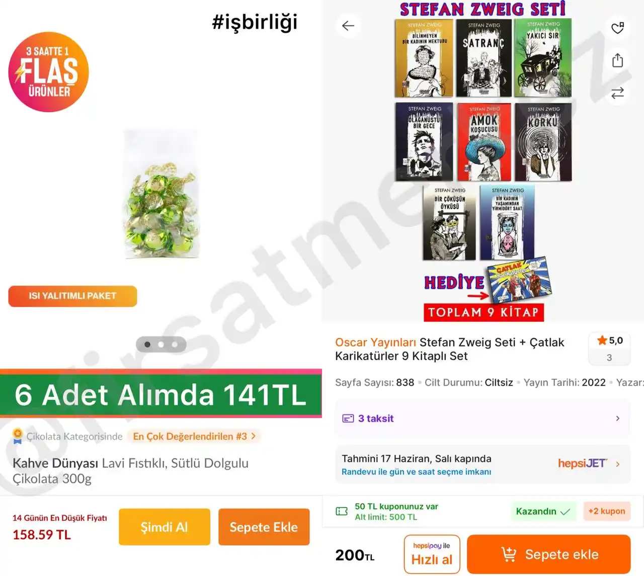 Image from İndirim Fırsat Merkezi: 🔥Kahve Dünyası Lavi Fıstıklı Sütlü Dolgulu Çikolata 300Gr ✅158TL’ye...