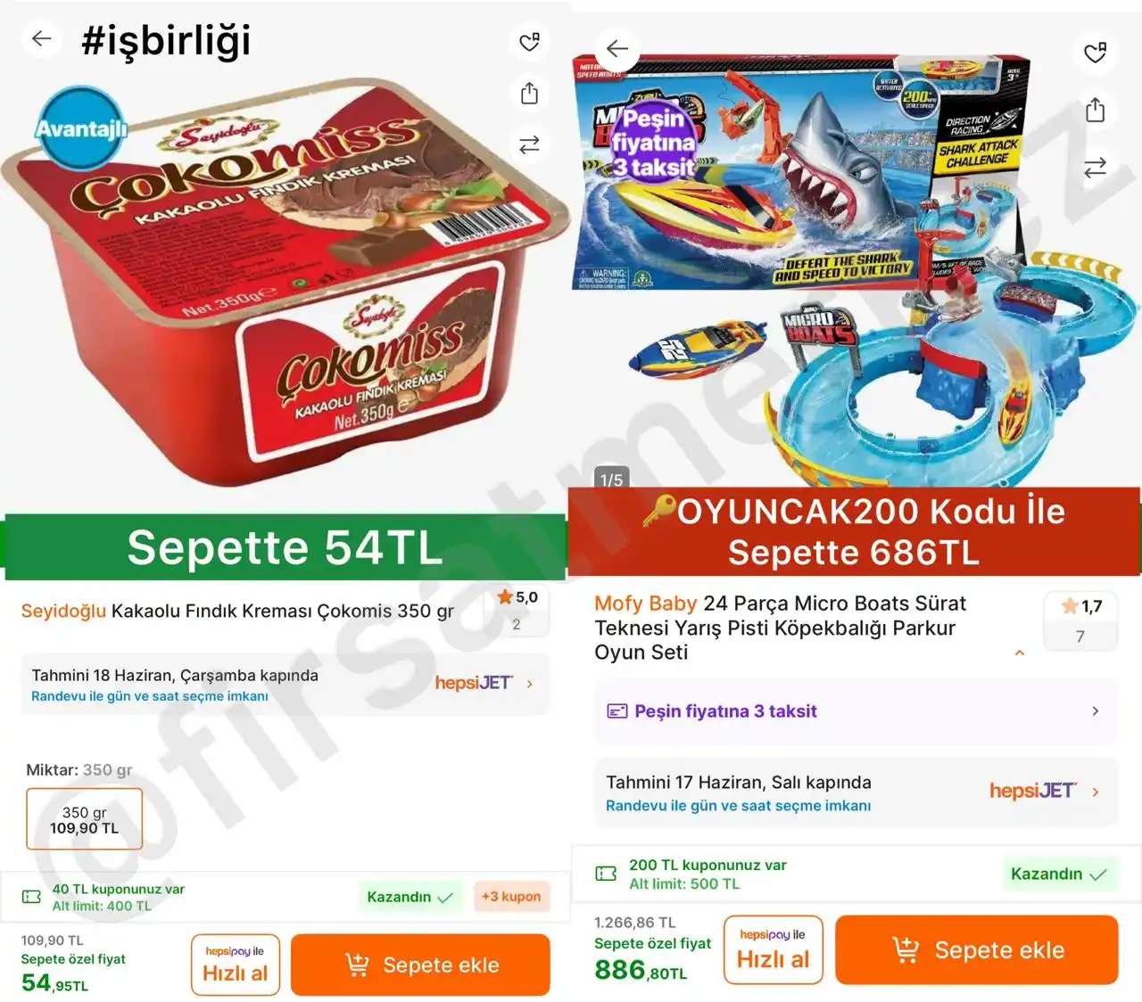 Image from İndirim Fırsat Merkezi: 🔥Kakaolu Fındık Kreması 350Gr ✅Sepette 54TL’ye Düştü - Premium Üyeli...