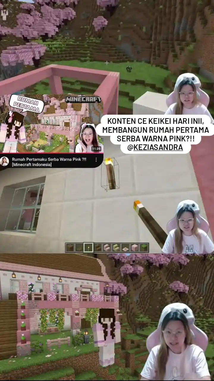 Image from ✨Keinyot Comunity✨: konten Ce KeiKei hari inii, Membangun Rumah Pertama Serba Pinky?!! [Mi...
