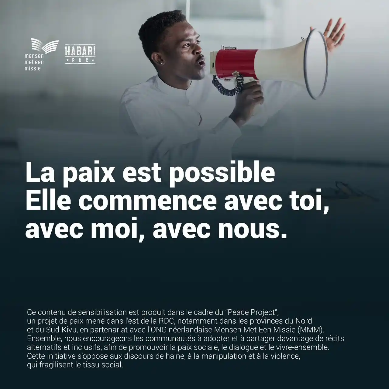 Image from Habari RDC: La paix est possible Elle commence avec toi, avec moi, avec nous. <a c...