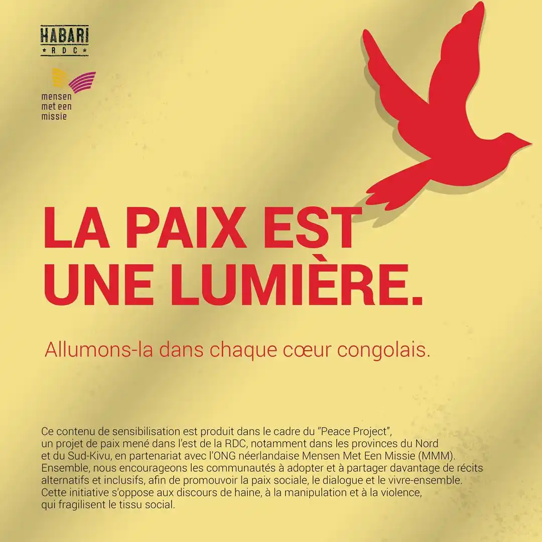 Image from Habari RDC: La paix est une lumière. Allumons-la dans chaque cœur congolais. <a cl...