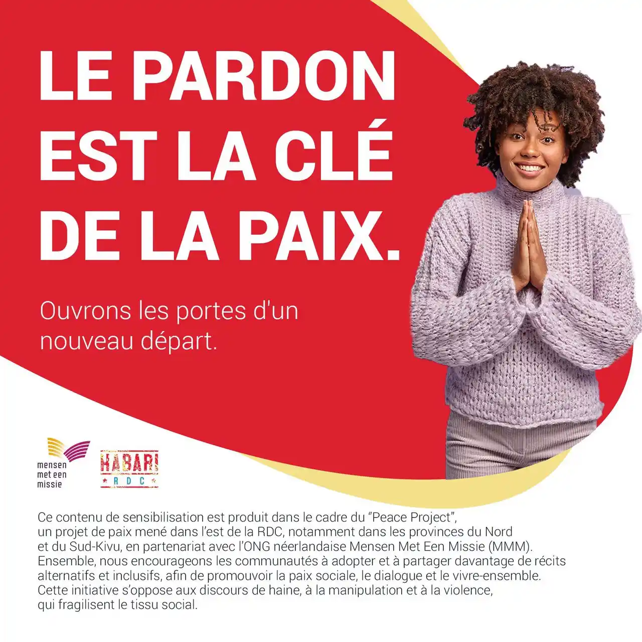 Image from Habari RDC: Le pardon est la clé de la paix. Ouvrons les portes d'un nouveau dépar...