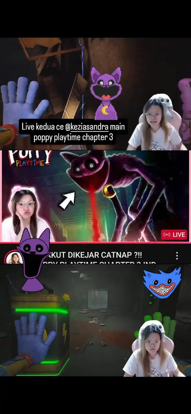 Image from ✨Keinyot Comunity✨: Live kedua ce keii main poppy playtime chapter 3 -natasya...