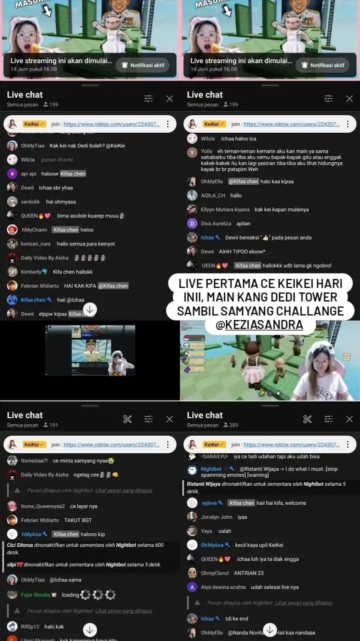 Image from ✨Keinyot Comunity✨: live pertama Ce KeiKei hari inii, samyang challange sambil main tower ...