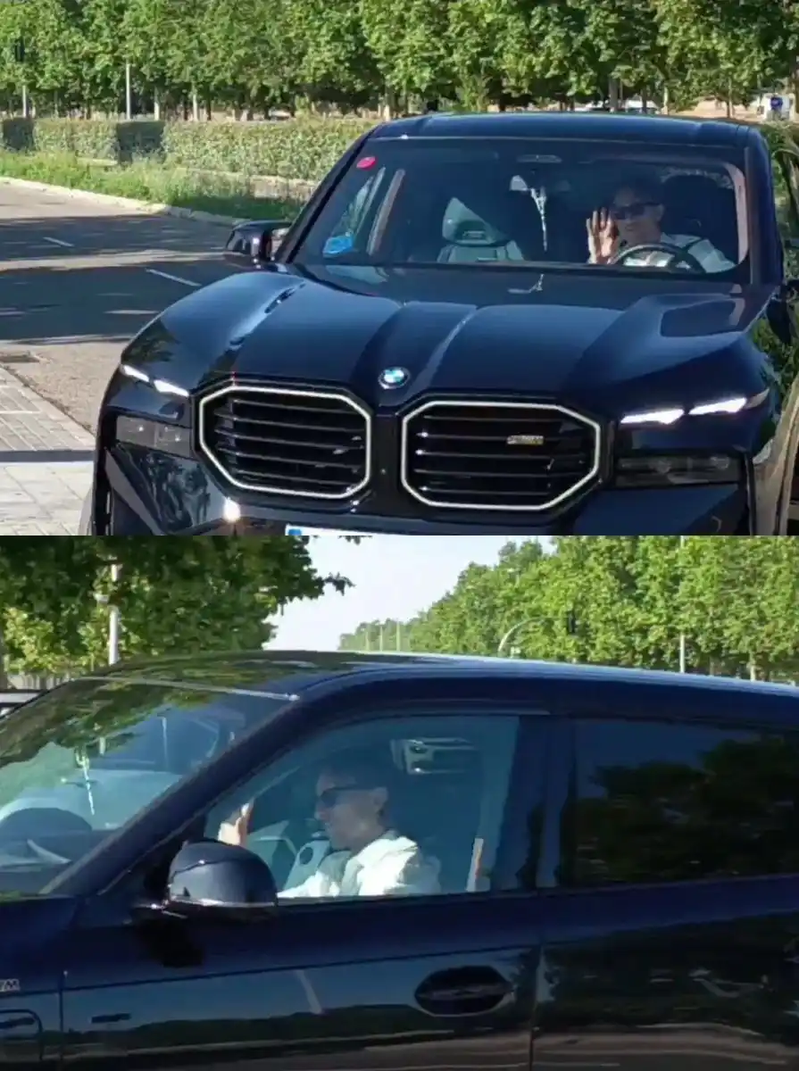 Image from Real Madrid CF ™: 😢 Luka Modrić arriving for his last ever training session at Valdebeb...
