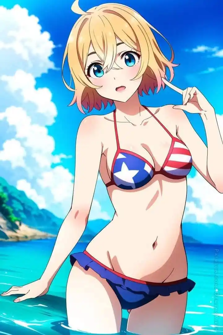 Image from CSC LAB - Anime Cast: 🥵Mami-chan deslumbra con su encanto veraniego usando un bikini de dis...