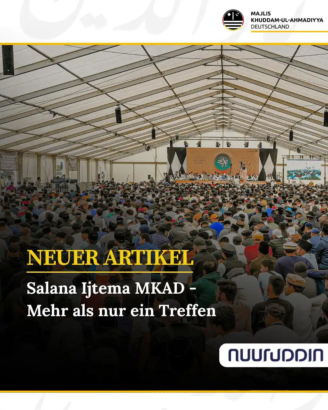 Image from Khuddam News: ✨ Mehr als nur ein Event. Brüderlichkeit. Glaube. Verantwortung. 💭 S...