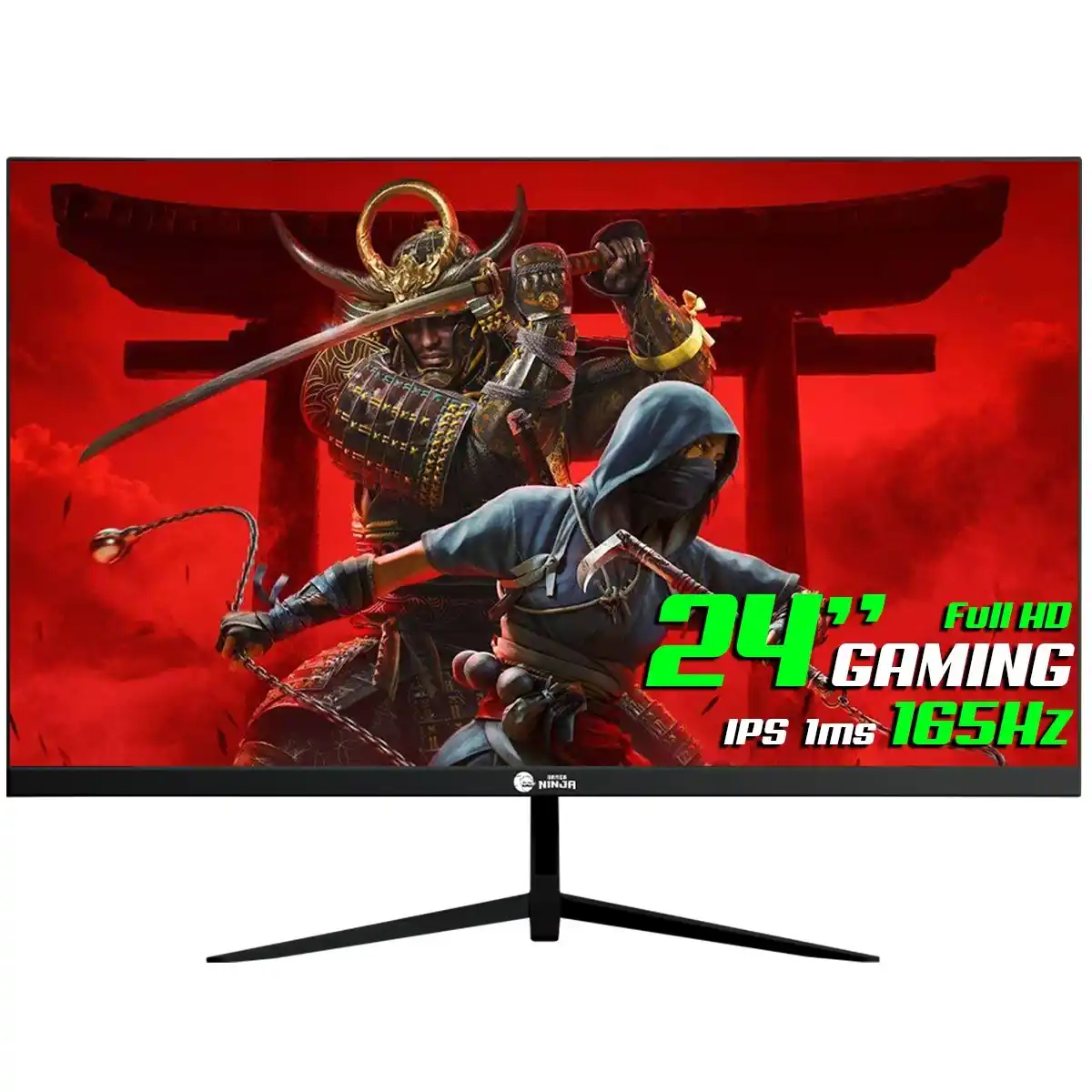 Image from Ofertas Terabyte!: 🖥️ Monitor Gamer Ninja Tenseigan 24" Preto Full HD, IPS, 1ms, 165Hz, ...