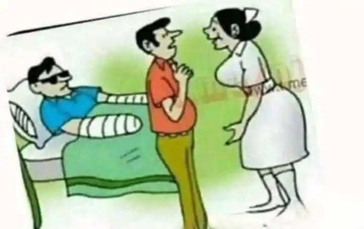 Image from AM NEWS HINDUSTAN 🇮🇳 ऐ एम न्यूज हिंदुस्तान 🪀 اے ایم نیوز ہندوستان 🇮🇳: مریض کے ساتھ آیا ہوا اُس کا بیٹا نرس سے پوچھتا ھے کہ میرے ابو کا آپریش...