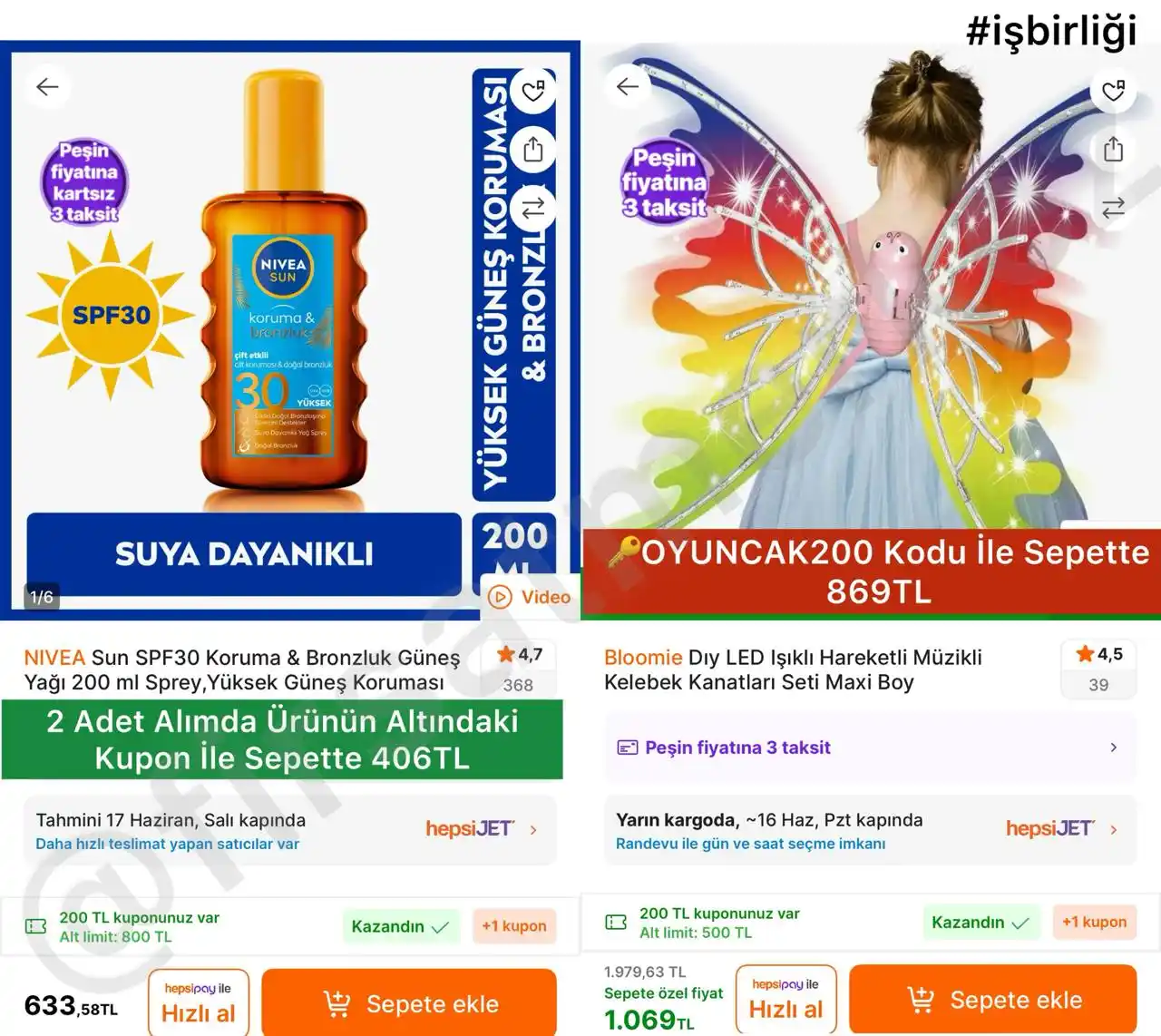 Image from İndirim Fırsat Merkezi: 🔥Nivea Sun Spf30 Koruma & Bronzluk Güneş Yağı 200Ml ✅633TL’den Stok...
