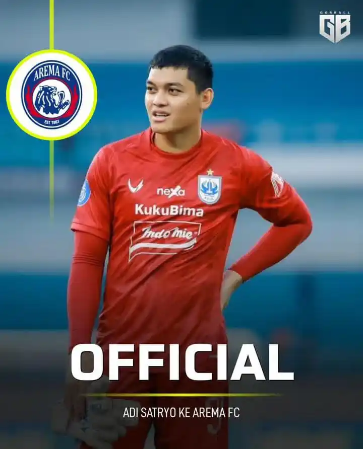 Image from SOCCER WORLD REVIEW: *🚨|🔱 OFFICIAL: Arema FC Resmi mndatangkan kiper muda, Adi Satryo (23...