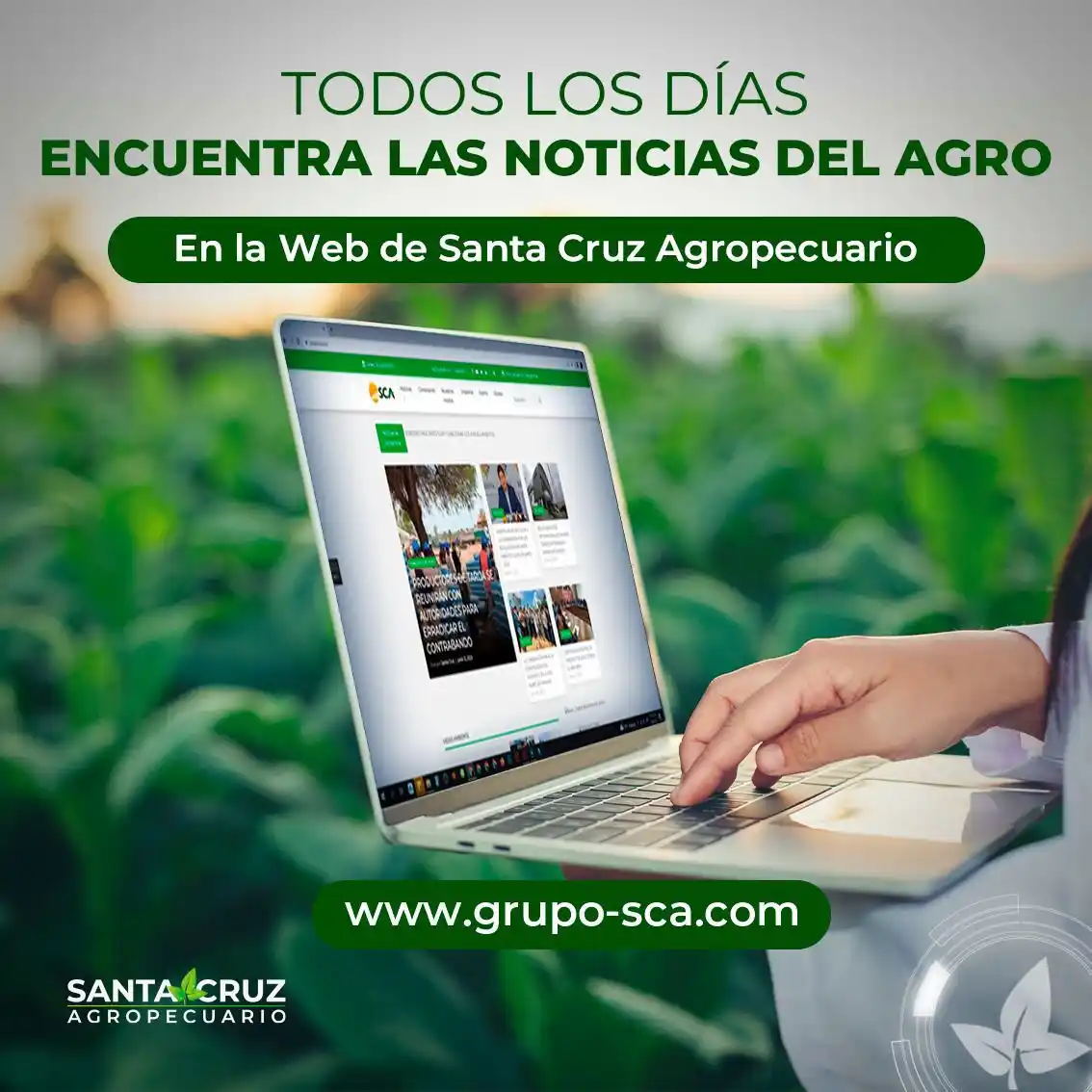 Image from SCA, Canal Digital Agropecuario: Pautas informativas seleccionadas por Santa Cruz Agropecuario Sábado 1...