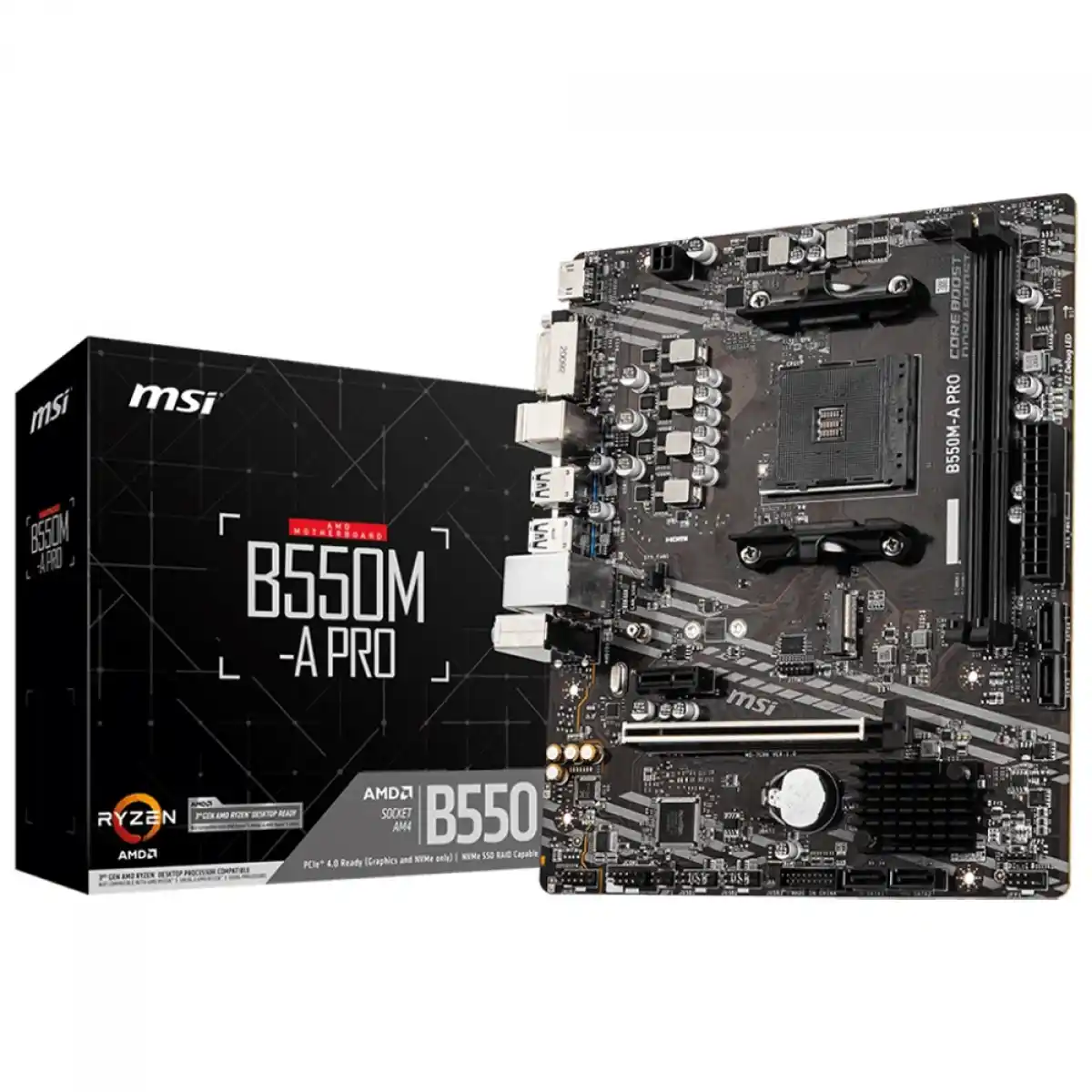 Image from Ofertas Terabyte!: 🔧 Placa-mãe MSI B550M-A PRO | Chipset B550, DDR4, mATX 💰 R$559,90 👉...