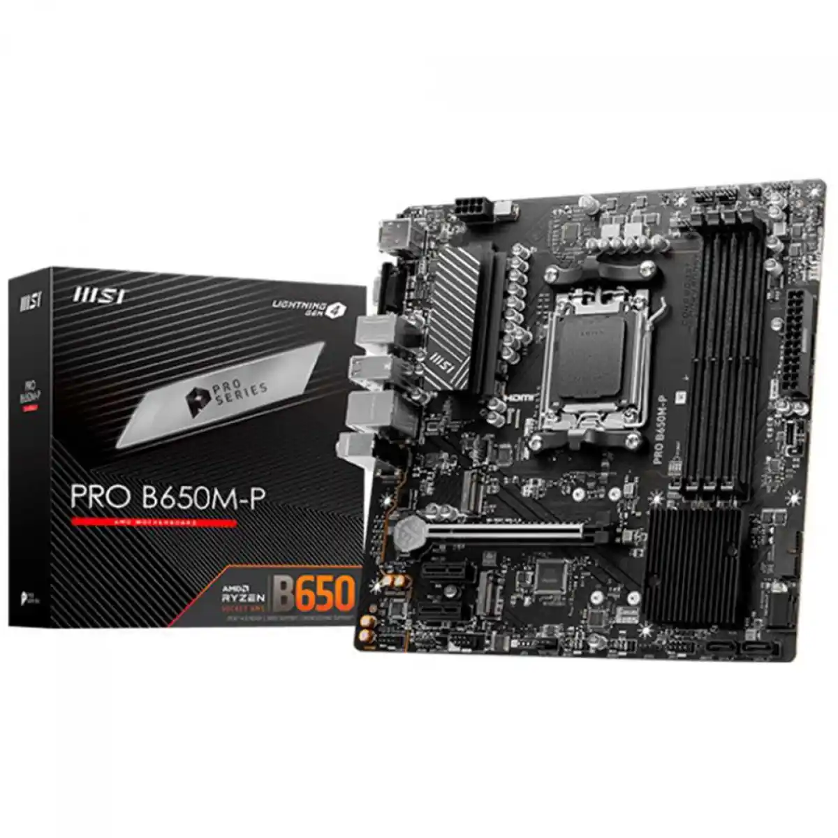 Image from Ofertas Terabyte!: 🖥️ Placa-Mãe MSI PRO B650M-P DDR5 Chipset B650, AM5, formato mATX – c...