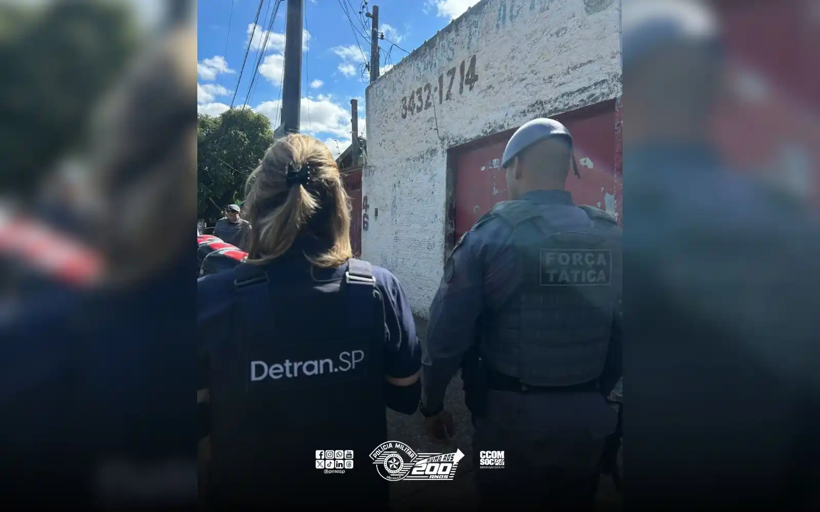 Image from Polícia Militar do Estado de São Paulo: *PM realiza Operação Impacto com foco na fiscalização de desmanches de...