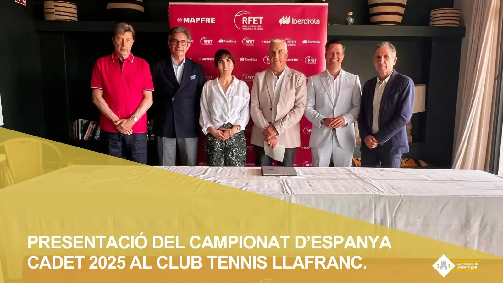Image from Ajuntament Palafrugell: 🎾 Presentació de la 50a edició del Campionat d'Espanya Cadet 2025 al ...