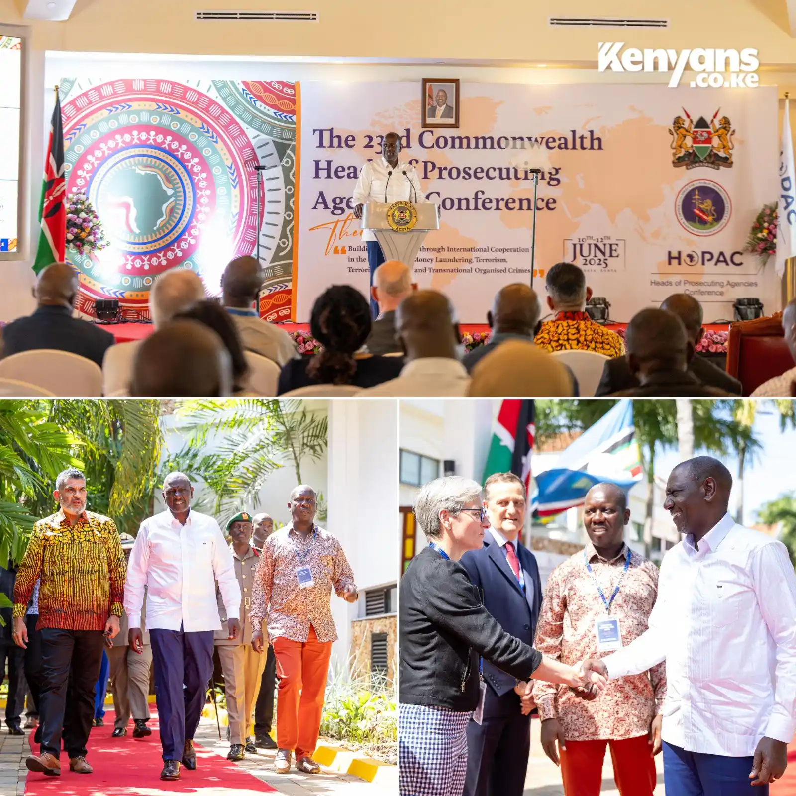 Image from Kenyans.co.ke: President Ruto attends the Commonwealth Heads of Prosecuting Agencies ...
