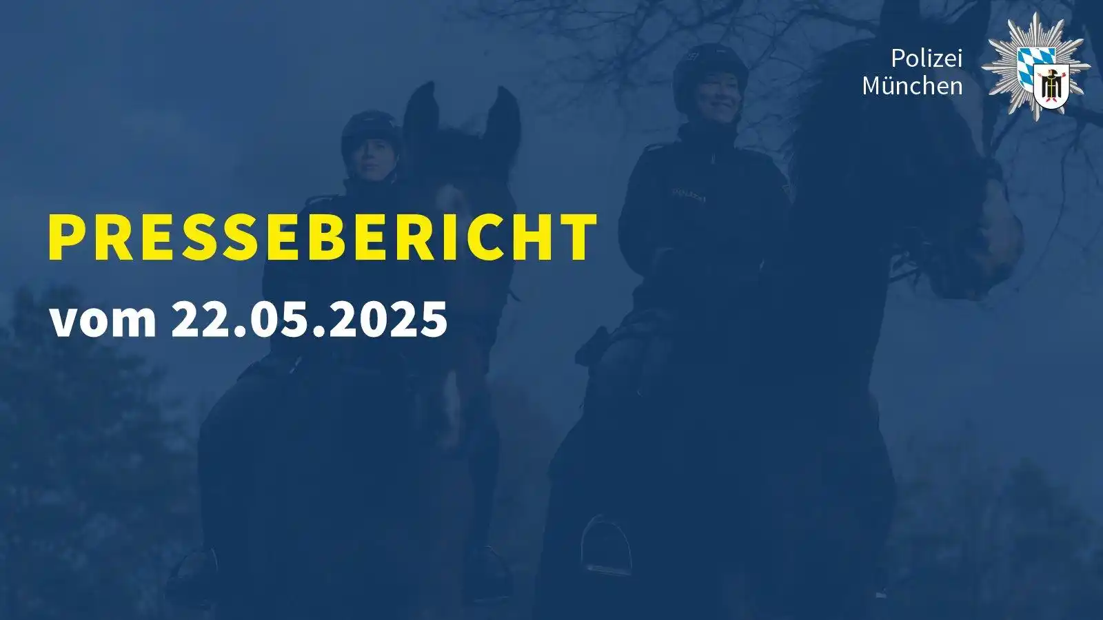 Image from Polizei München: *Pressebericht - 22.05.2025*  Heute Nacht wurden sechs Polizeifahrzeug...