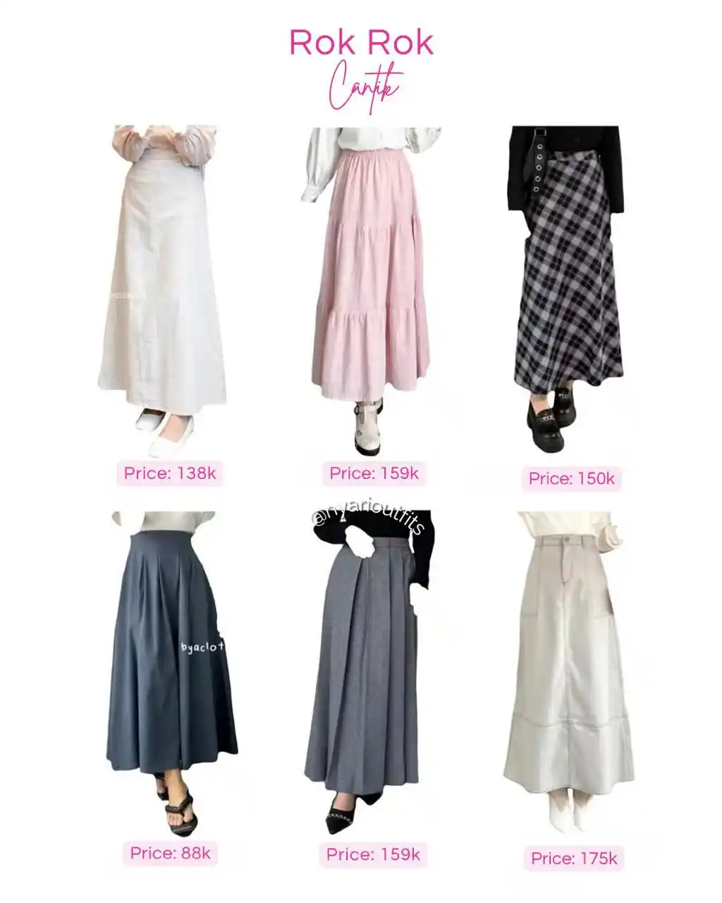 Image from Ootd Hijab Remaja | Inspirasi Outfit Hijab: rok rok cantik 🎀✨ yukk spill ⤵️ 1. yomo https://s.shopee.co.id/gDwnXz...