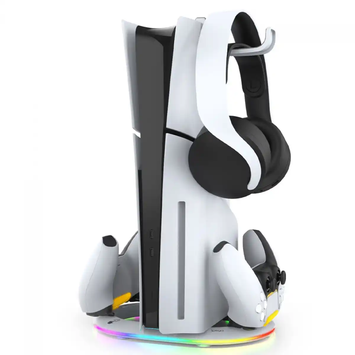 Image from Ofertas Terabyte!: 🎮 Suporte Vertical iPega PS5 Slim RGB (Dock + Headset) Com dock para ...