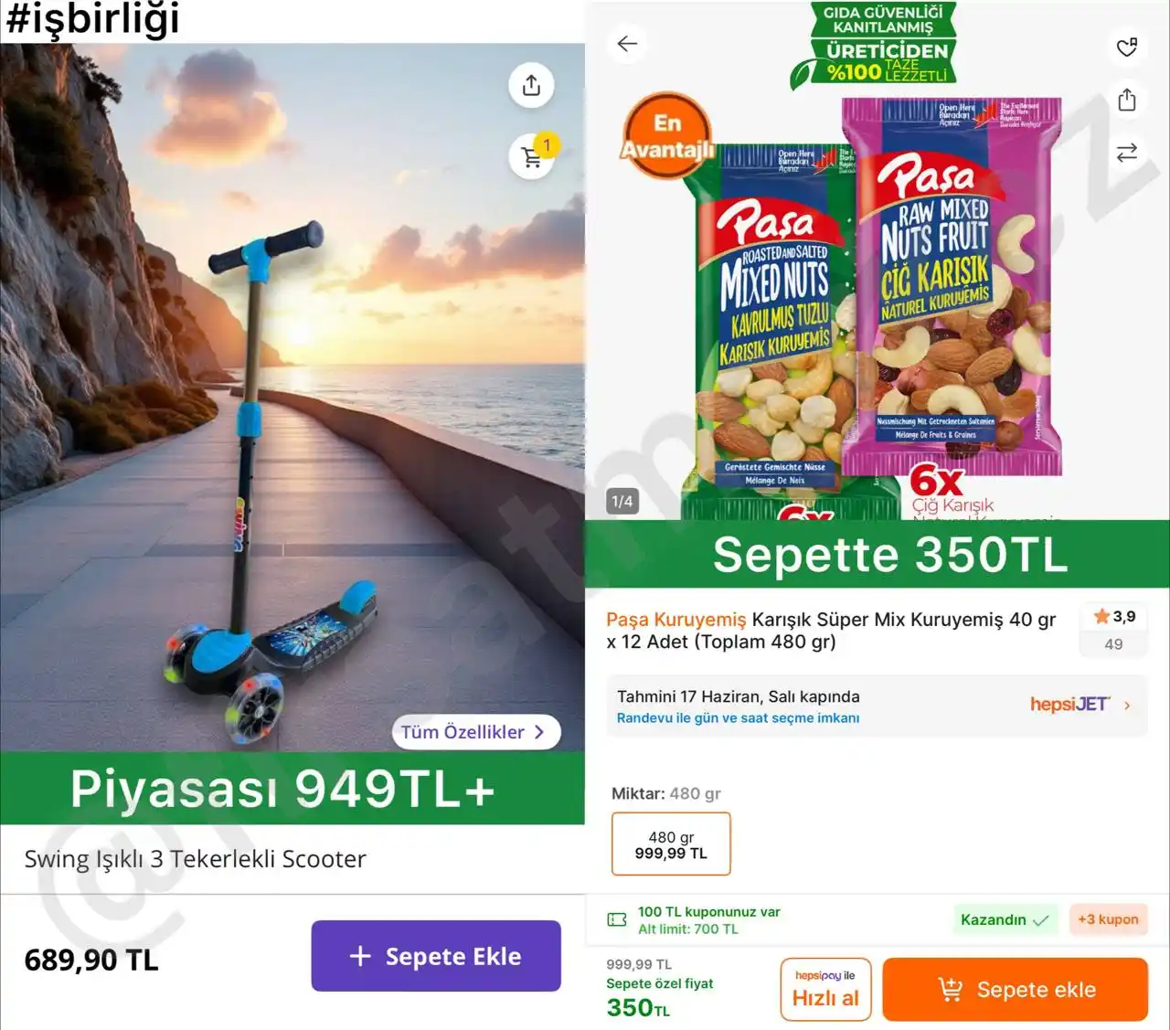 Image from İndirim Fırsat Merkezi: 🔥Swing Işıklı 3 Tekerlekli Scooter ✅689TL’ye Düştü - Piyasası 949TL...