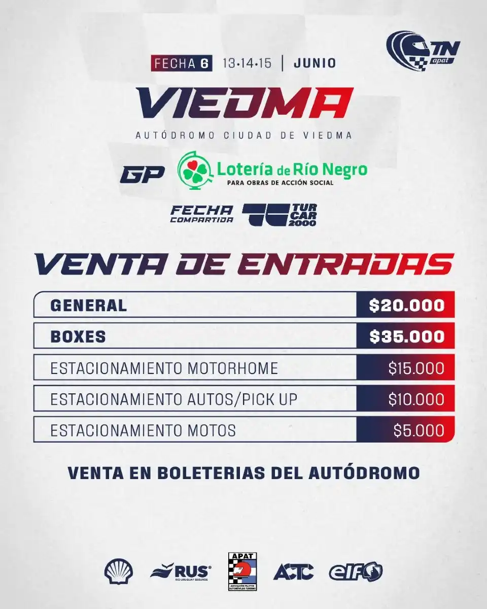 Image from TN - APAT: 👉 Te recordamos los valores de las entradas para ver el <a class="tex...