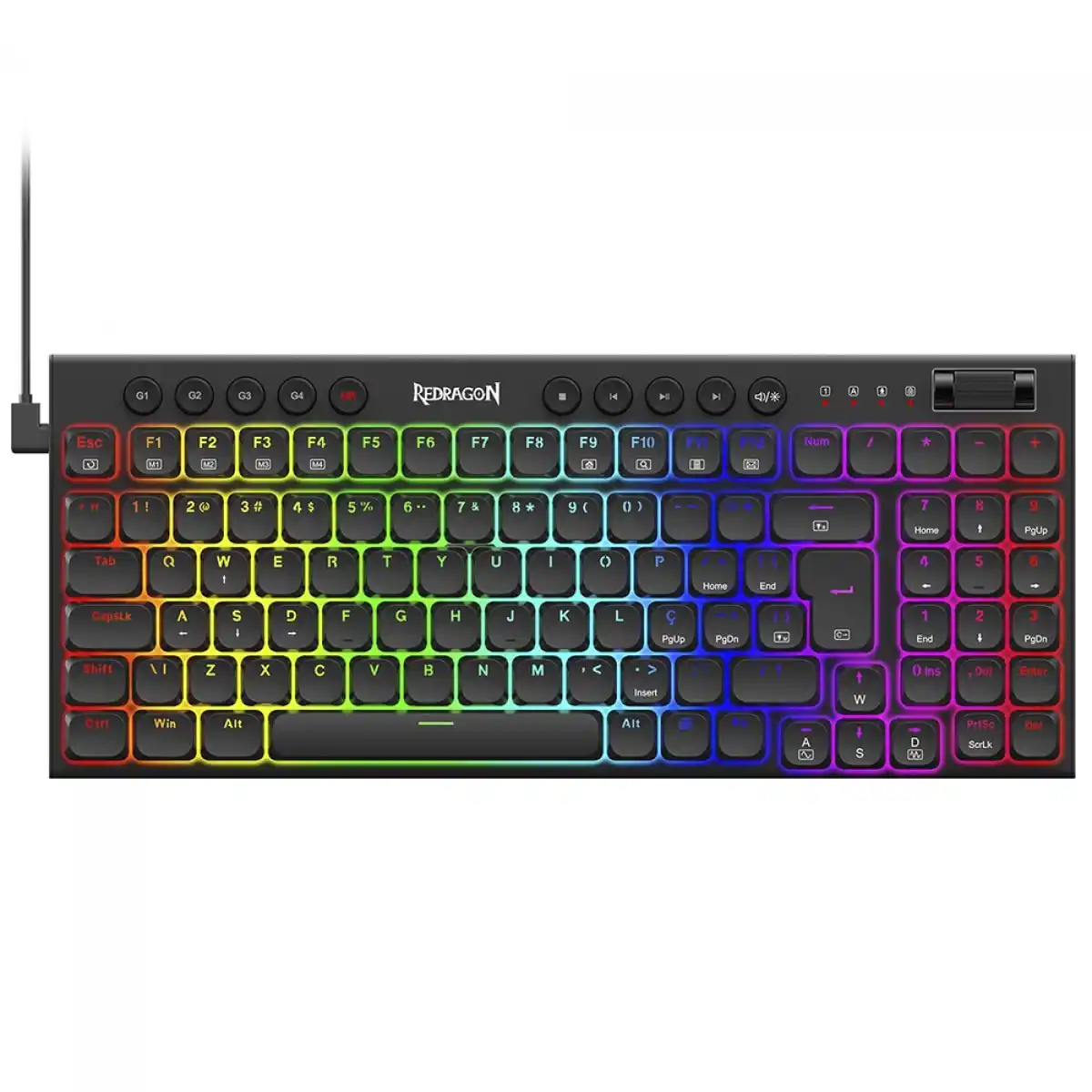 Image from Ofertas Terabyte!: ⌨️ Teclado Mecânico Gamer Redragon Sion RGB | Low Profile, Switch Brow...