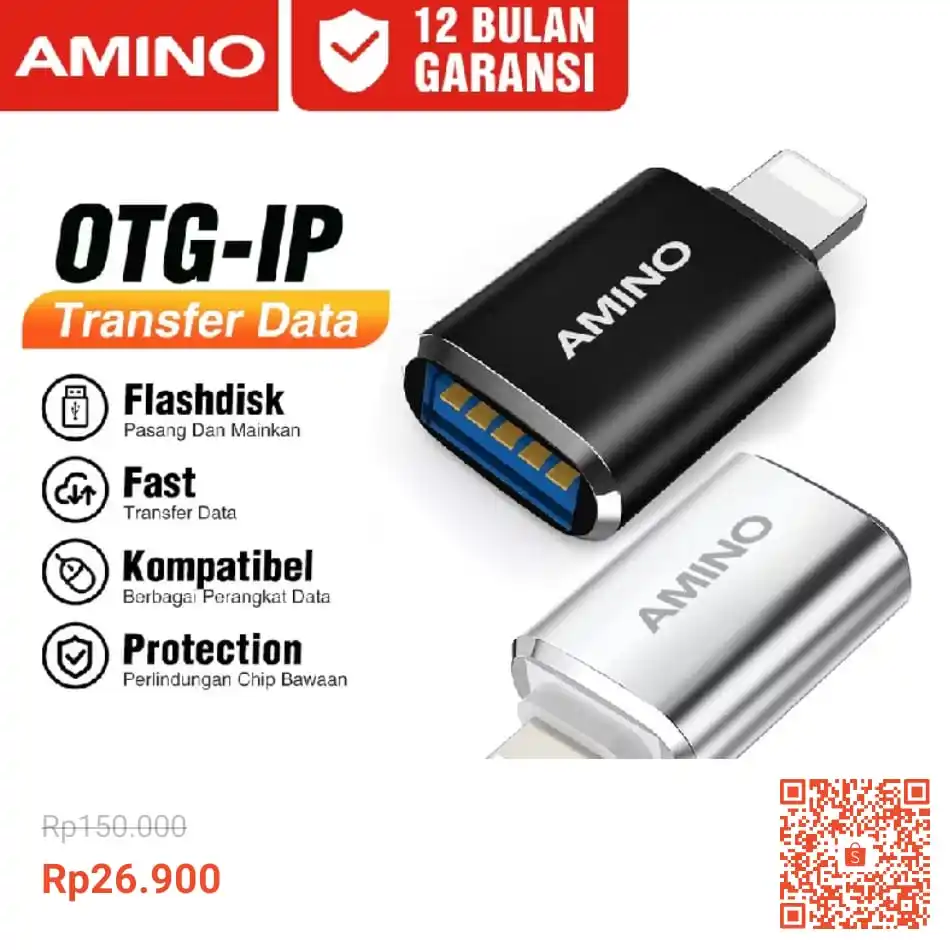 Image from INFO PROMO RACUN SHOPEE DISKON KODE VOUCHER SPILLTIKTOK TOKOPEDIA TIKTOK BLIBLI LAZADA RECEH CUAN: Temukan AMINO Mini OTG USB TO L Adapter Converter USB 3.0 Plug Play Fl...
