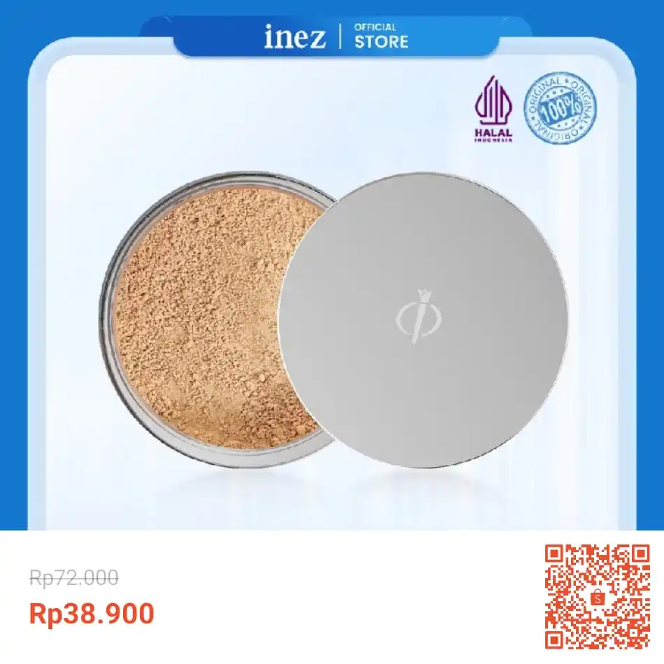 Image from INFO PROMO RACUN SHOPEE DISKON TIKTOK TOKOPEDIA GOJEK GRAB BELAJAR DAGET STICKER GIVEAWAY: Temukan Inez Cosmetics Satin Smooth Face Powder Halal Tahan Lama sehar...